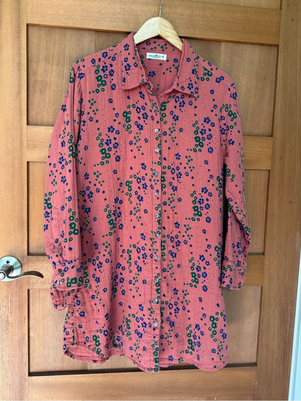 Natural Life Georgia Gauze Shirt Dress BOHO